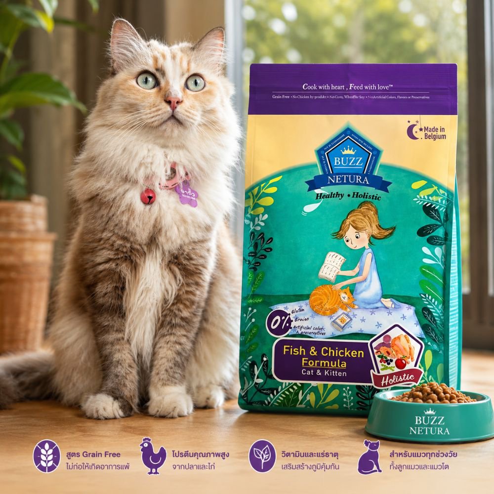 Buzz Netura (โฮลิสติก / Grain-free): เกรดพรีเมียม